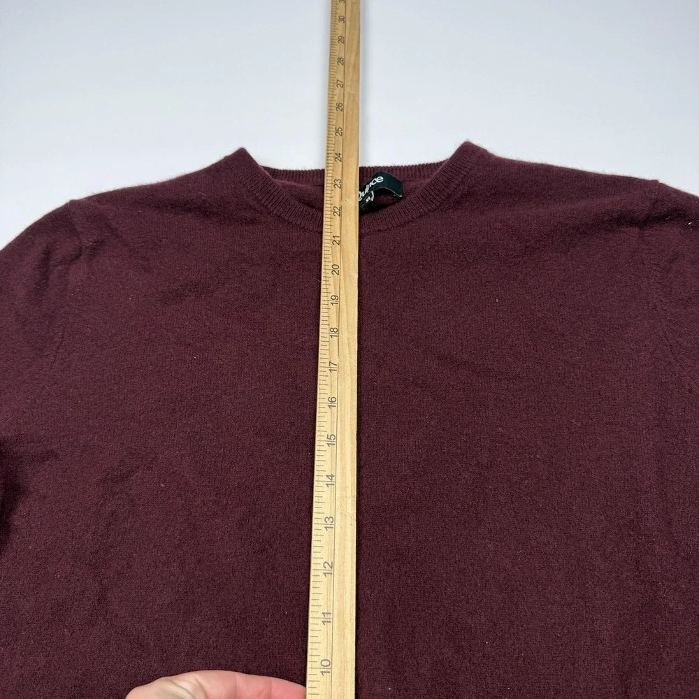 Quince Sweater Mens XL Red 100% Cashmere Crewneck Knit Pullover Classic Solid